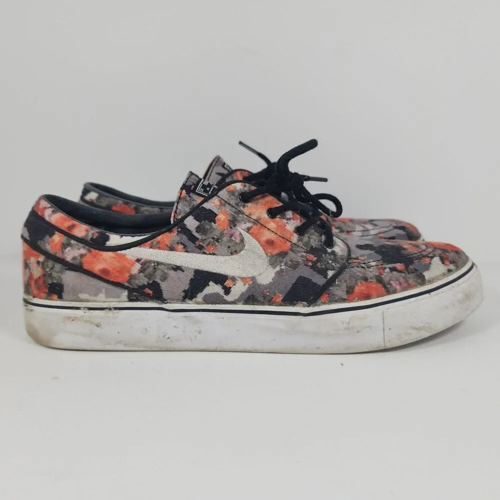 Nike Zoom SB Stefan Janoski Zoom Digi Floral Orange Mens Size 11 482972-908 Used